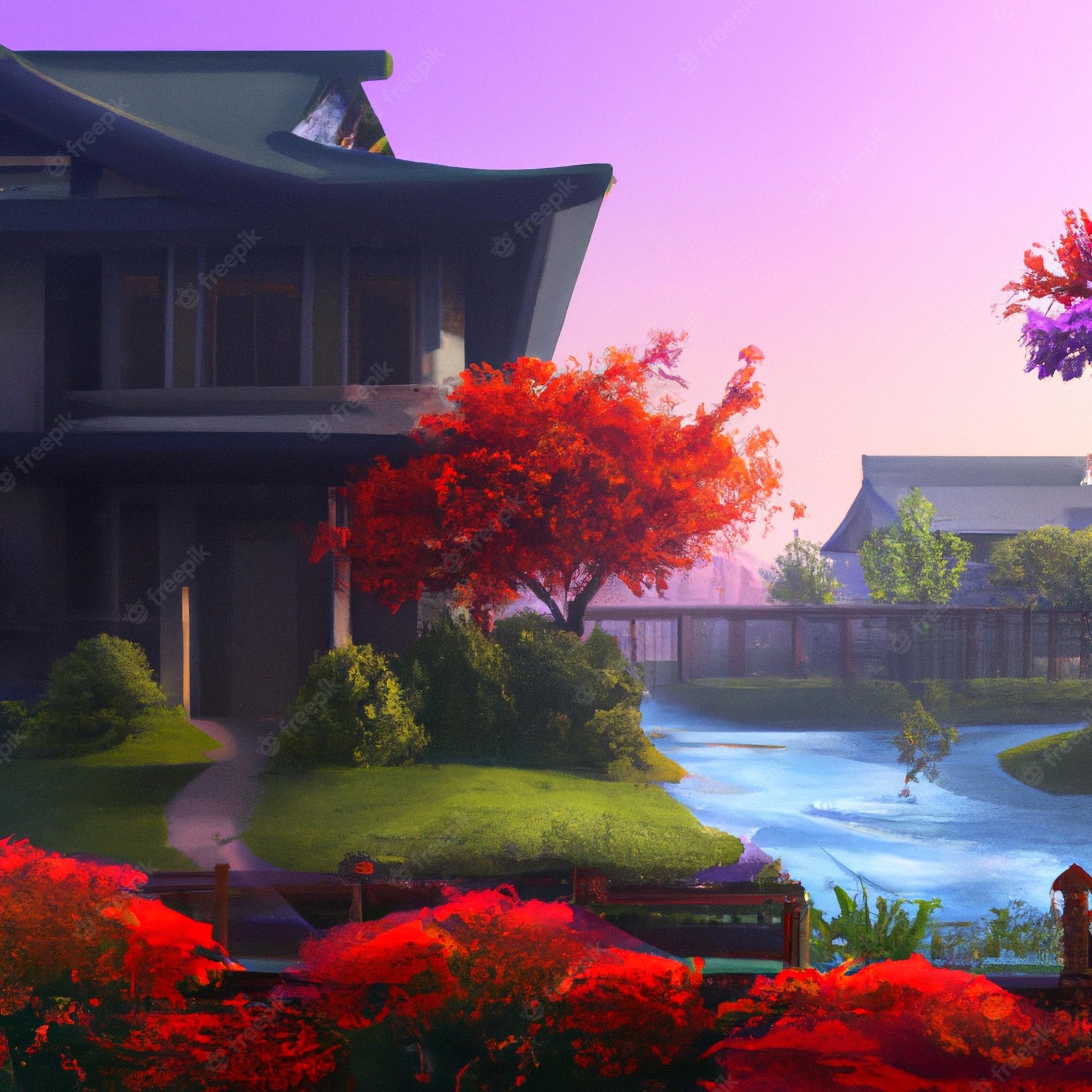 Japanese House Background