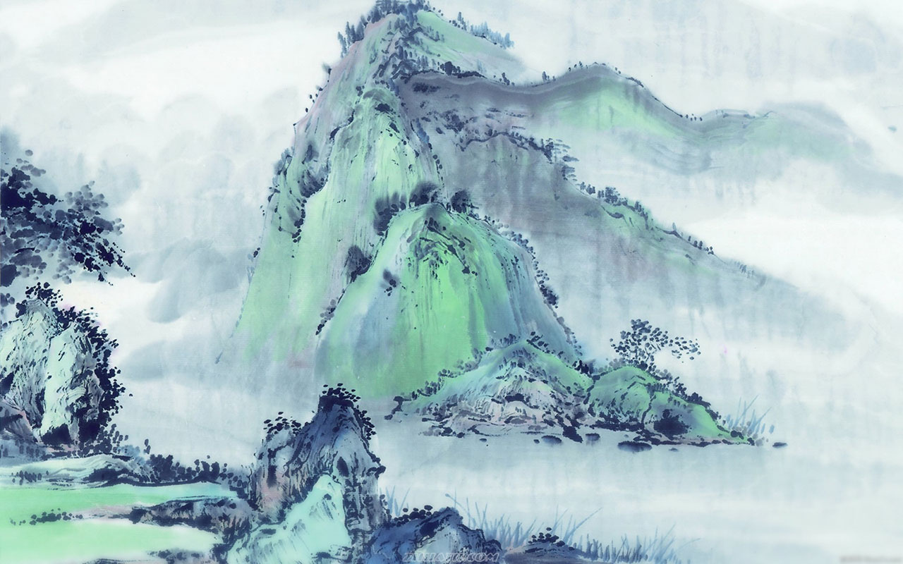 Japanese Ink Painting Landscape Wallpapers