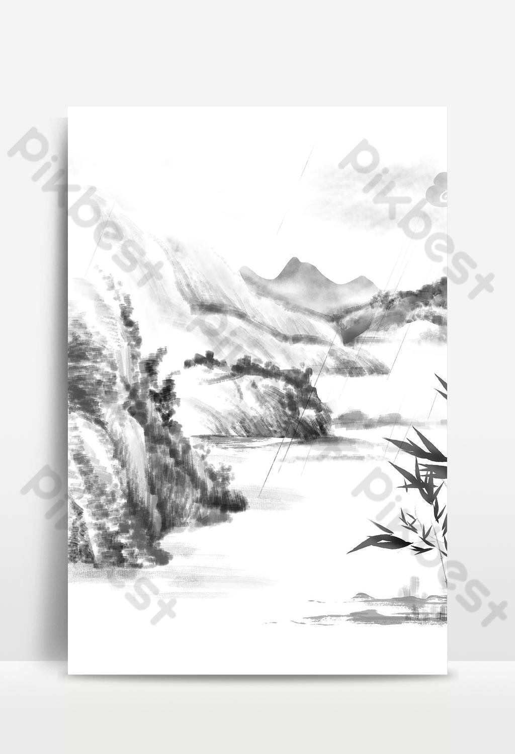 Japanese Ink Painting Landscape Wallpapers