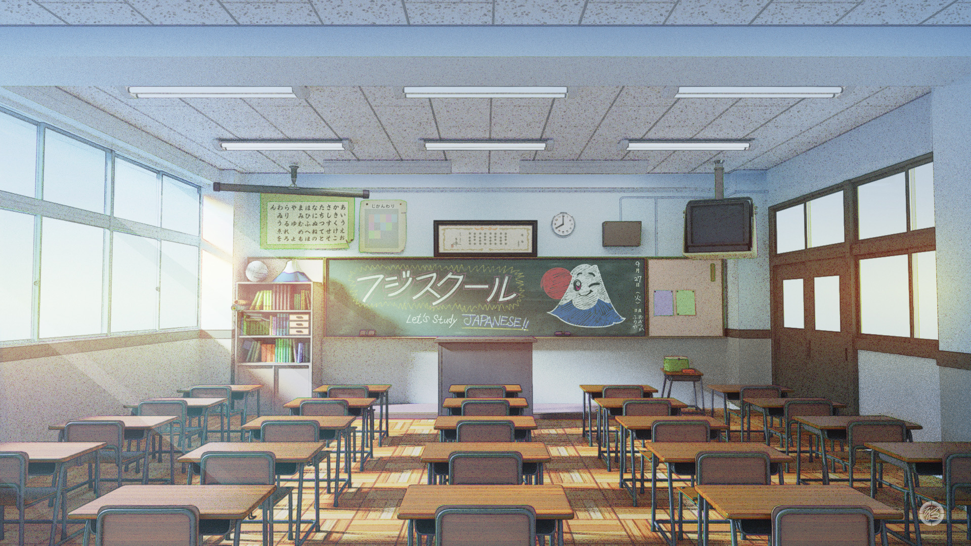 Japanese School Background