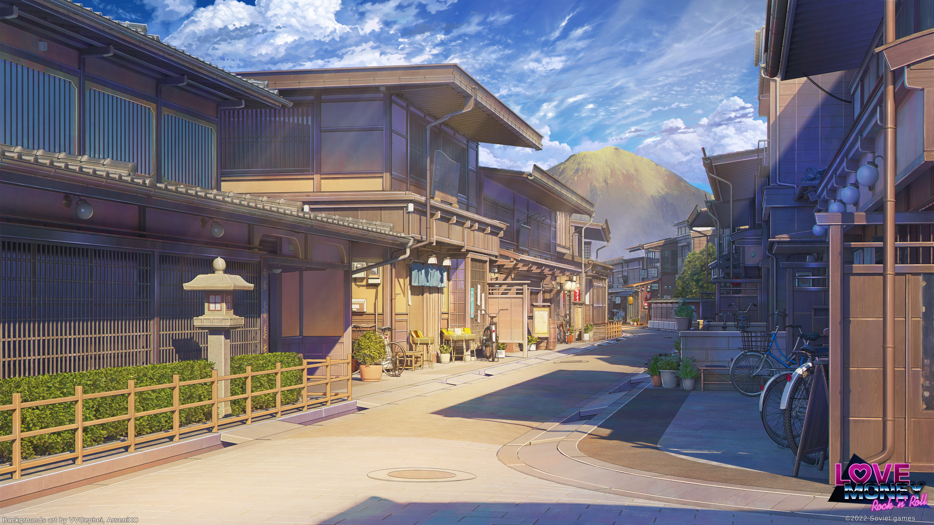 Japanese Town Art Wallpapers