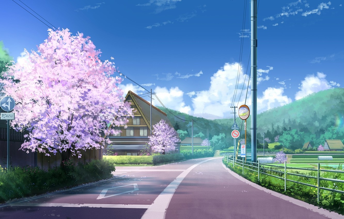 Japanese Town Art Wallpapers