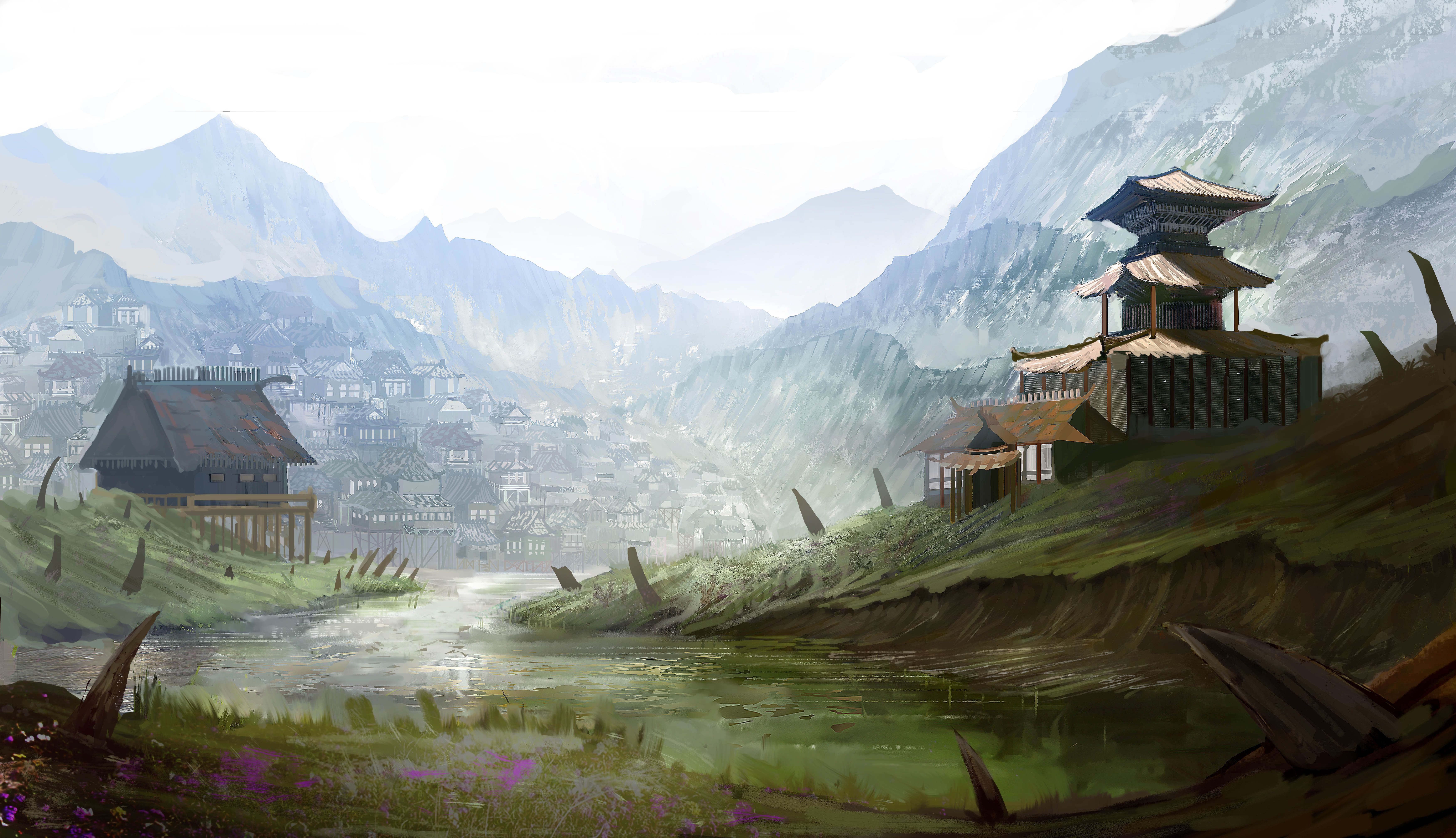 Japanese Village Wallpapers