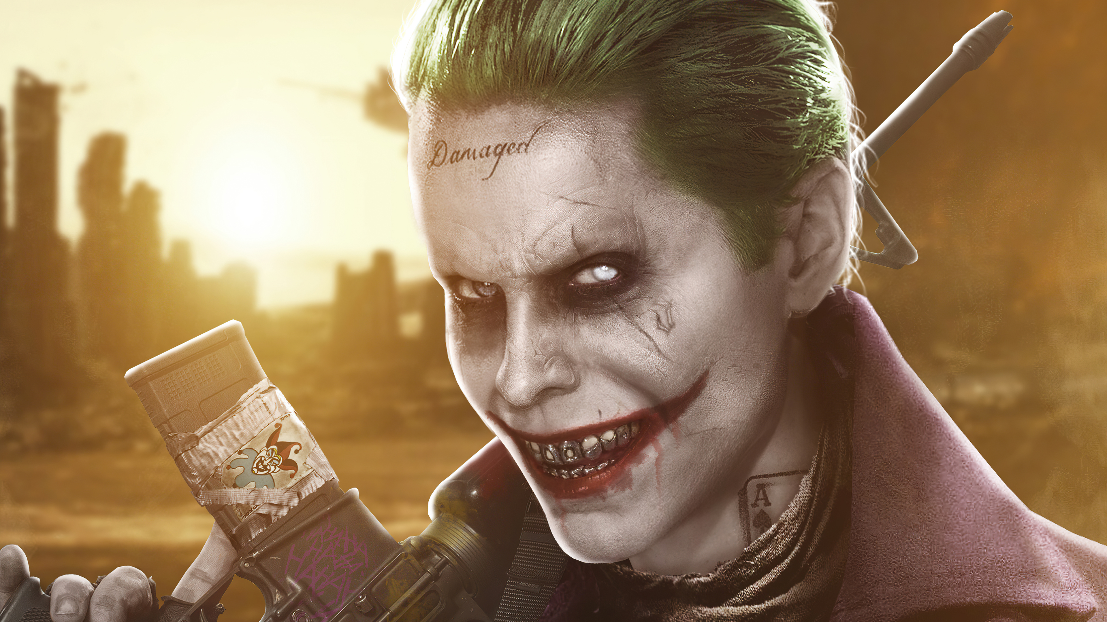 Jared Leto As Joker In Justice League Wallpapers