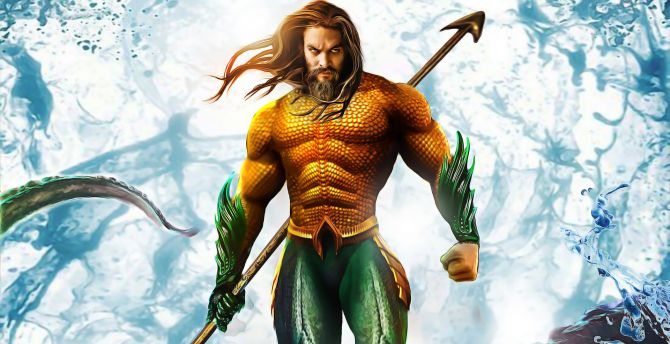 Jason Momoa Aquaman Art Wallpapers