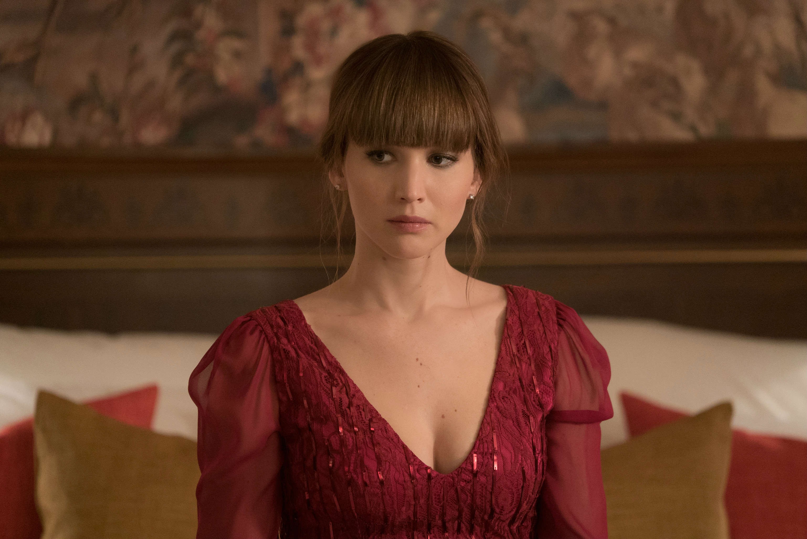 Jennifer Lawrence In Red Sparrow Movie Wallpapers