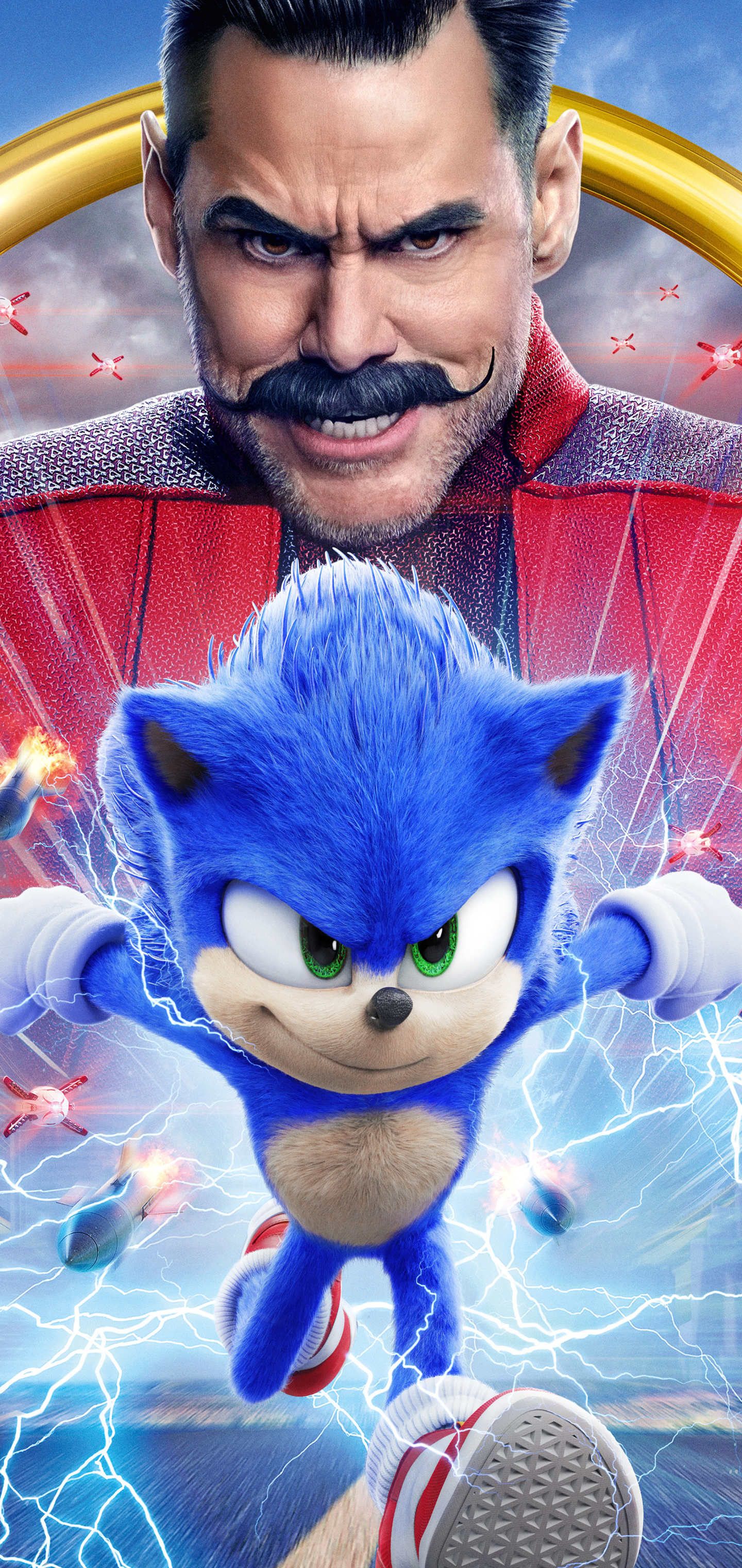Jim Carrey In Sonic The Hedgehog Movie Wallpapers