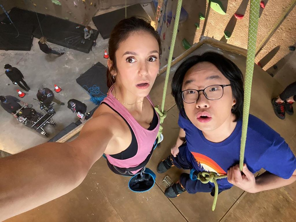 Jimmy Yang And Nina Dobrev Love Hard Wallpapers