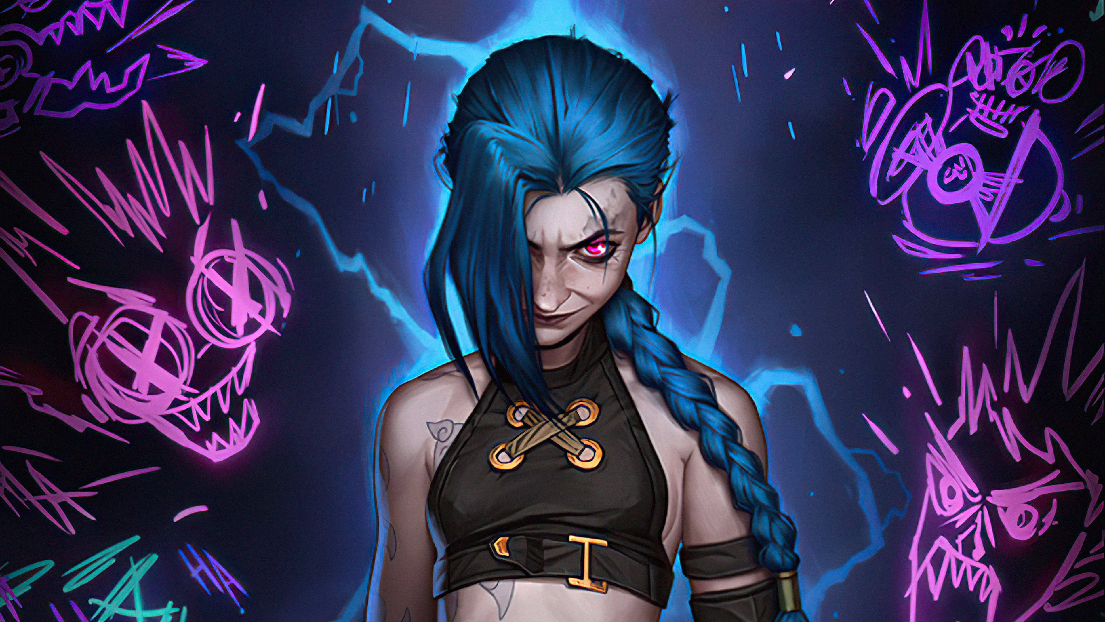 Jinx And Vi Hd League Of Legends Arcane 8K Wallpapers