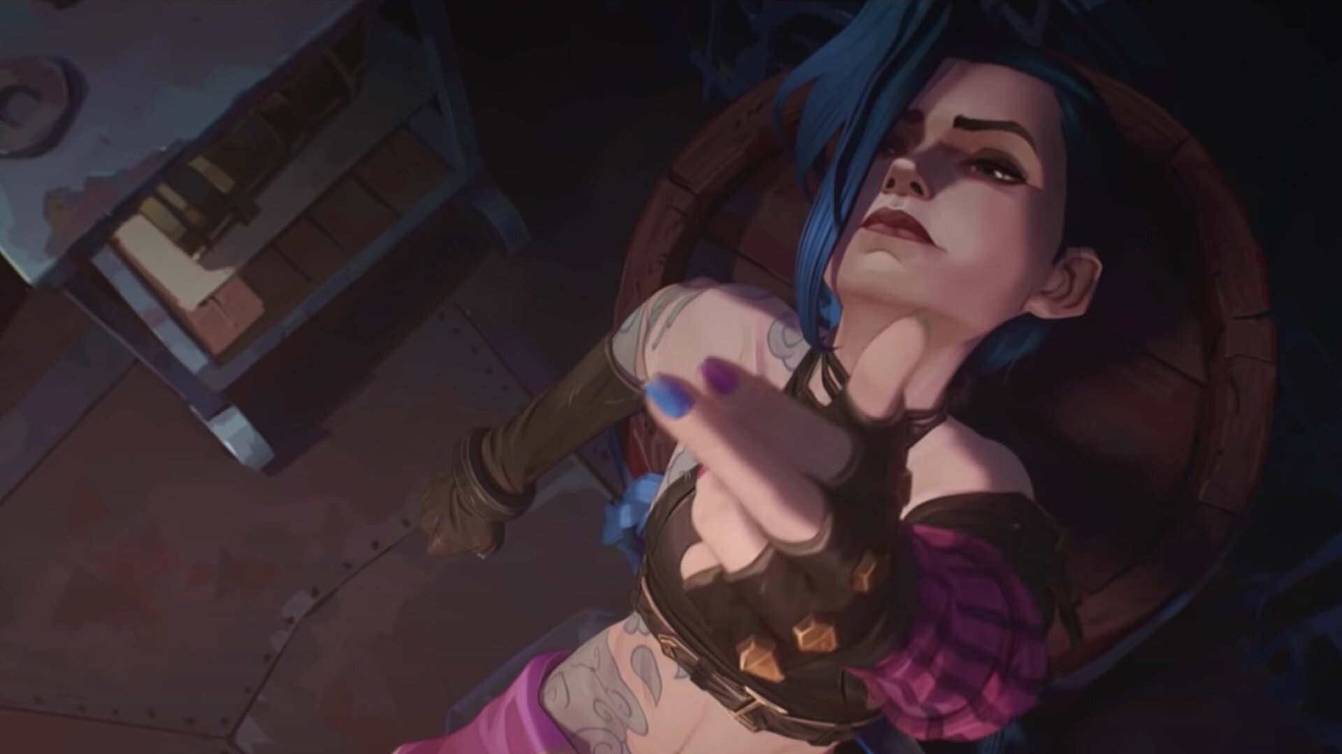 Jinx Cool League Of Legends Arcane Art Wallpapers