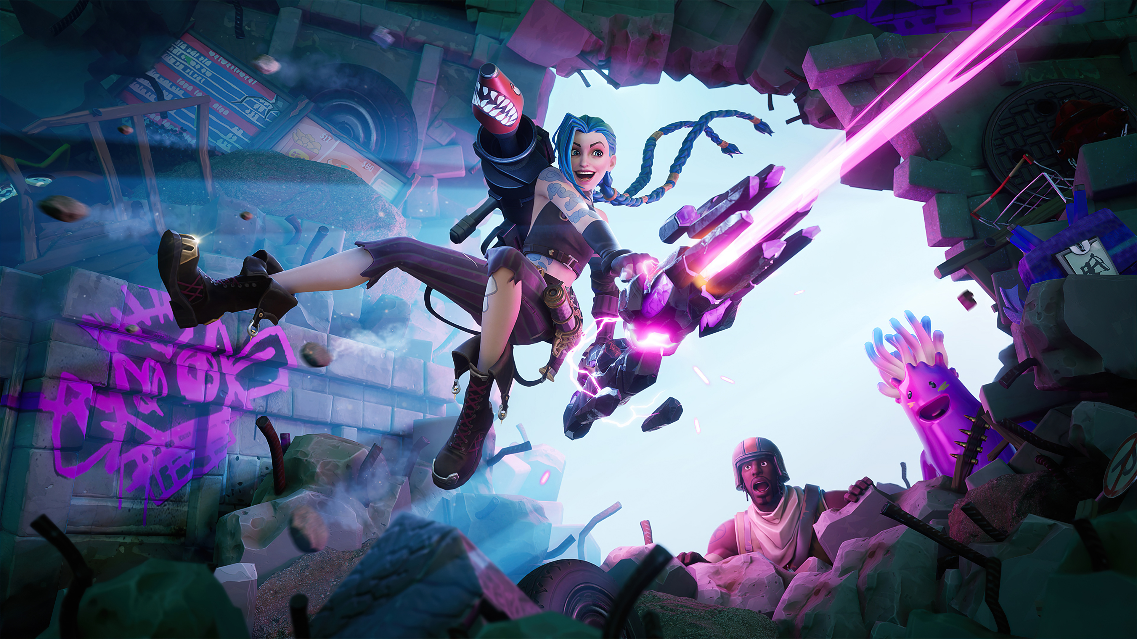 Jinx League Of Legends 5K Hd Arcane Wallpapers