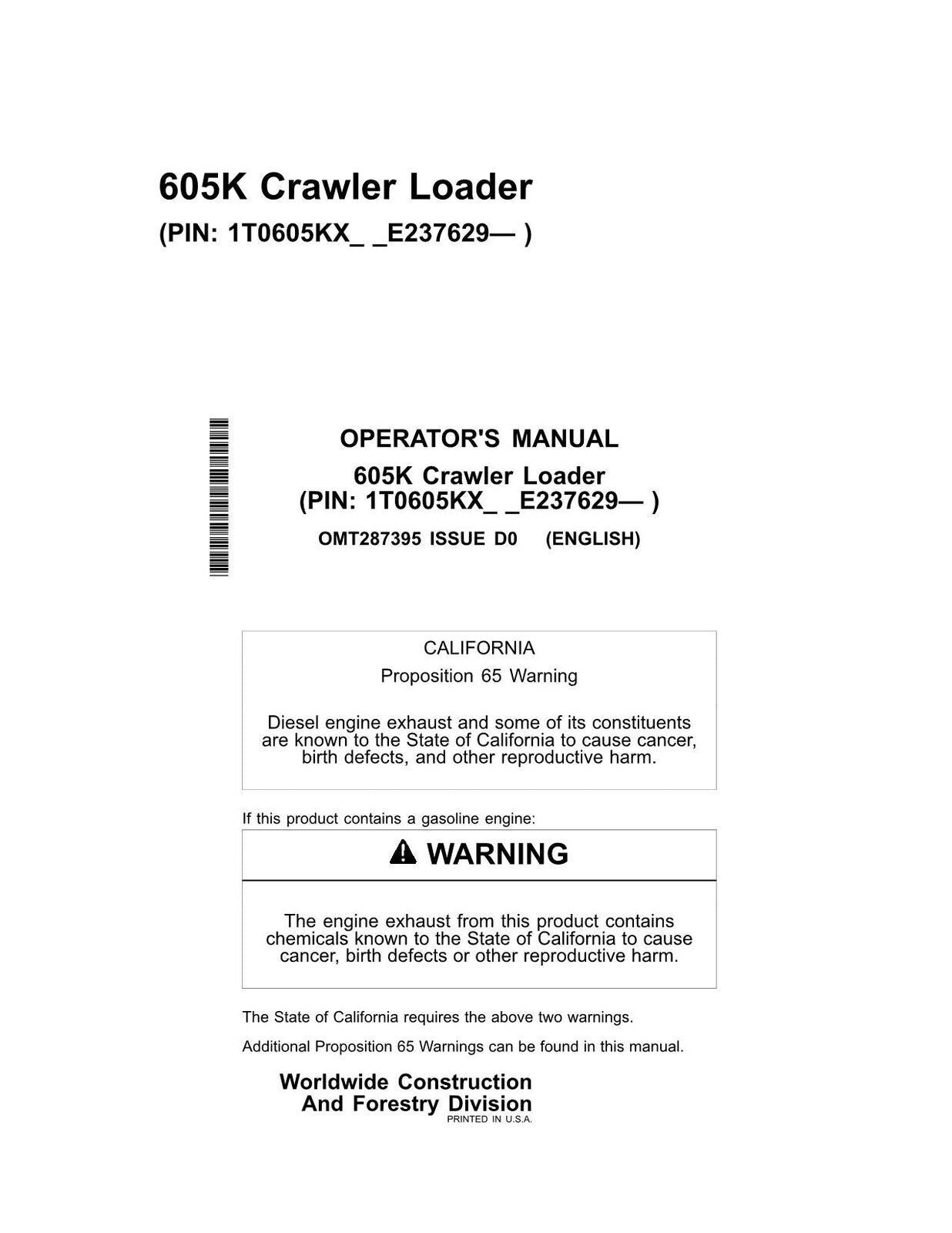 John Deere 605K Crawler Loader Wallpapers
