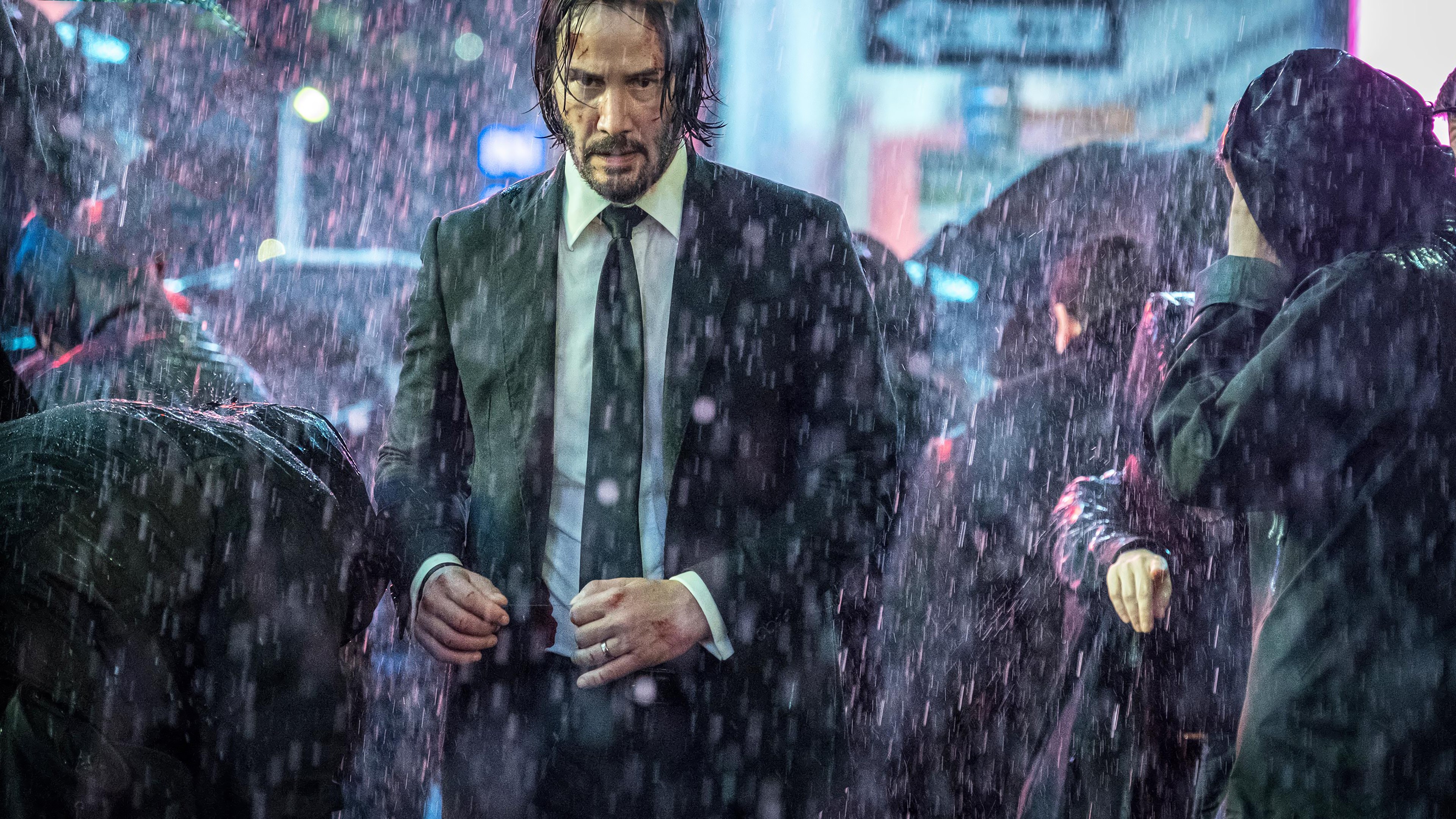 John Wick as Keanu Reeves Illustration Wallpapers