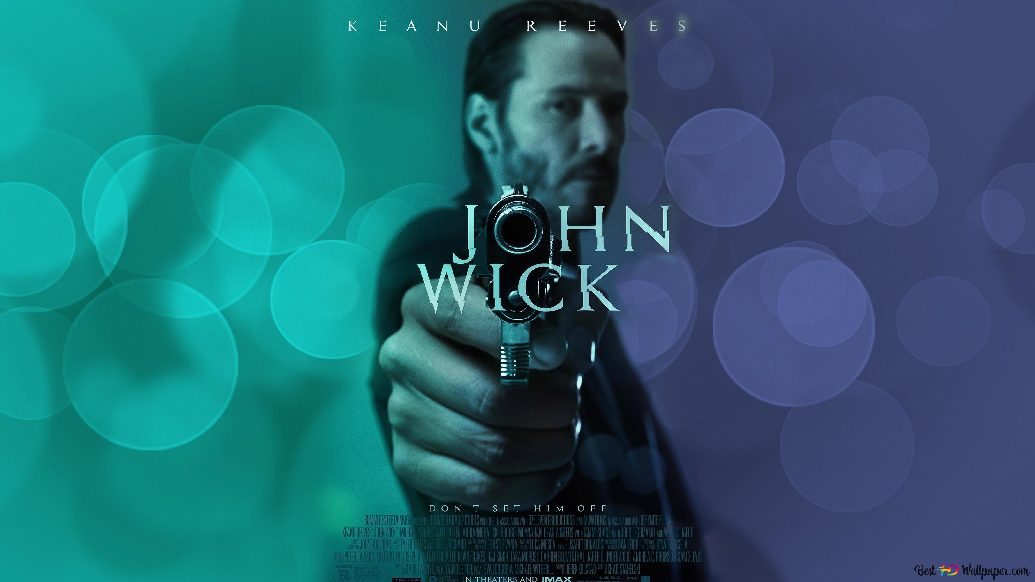 John Wick as Keanu Reeves Illustration Wallpapers