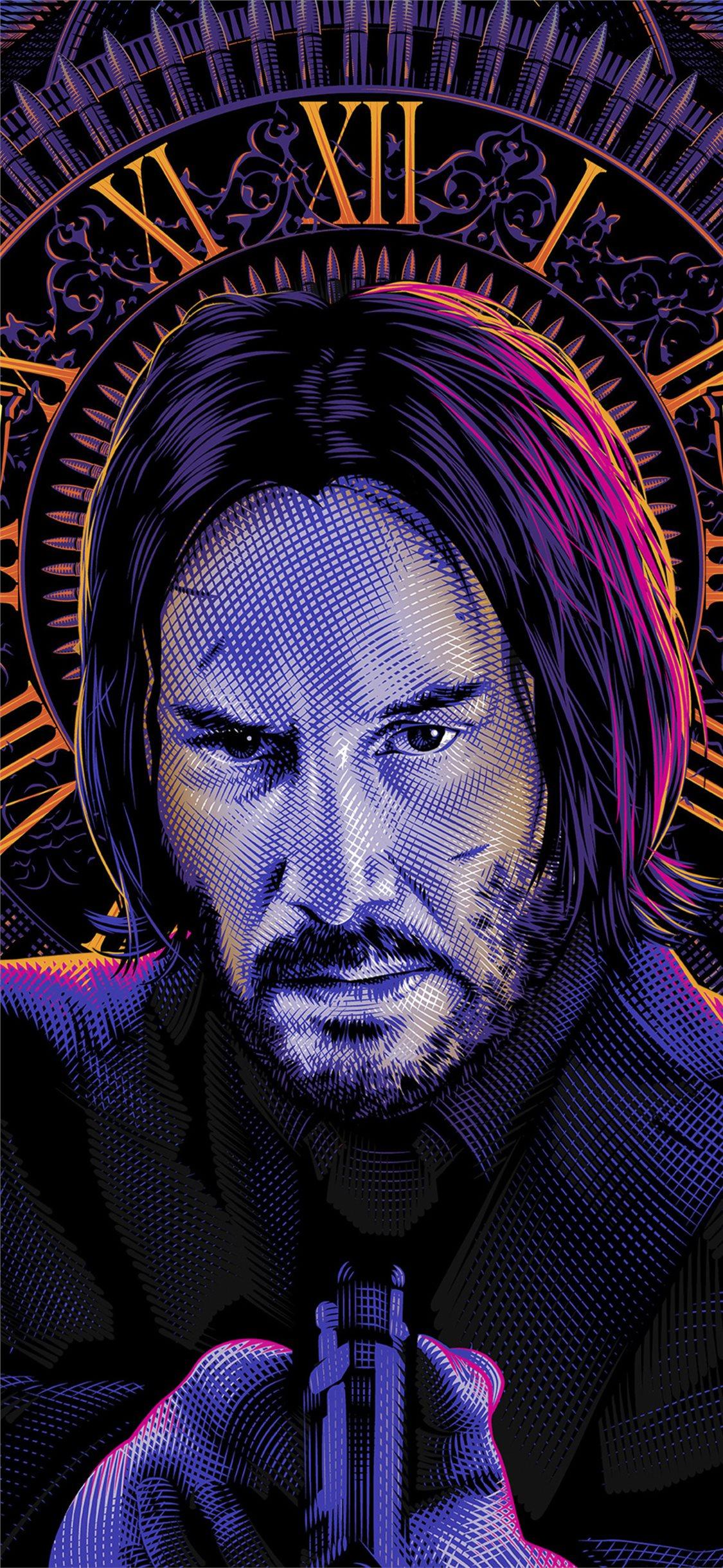 John Wick Baba Yaga Minimal Amoled Wallpapers