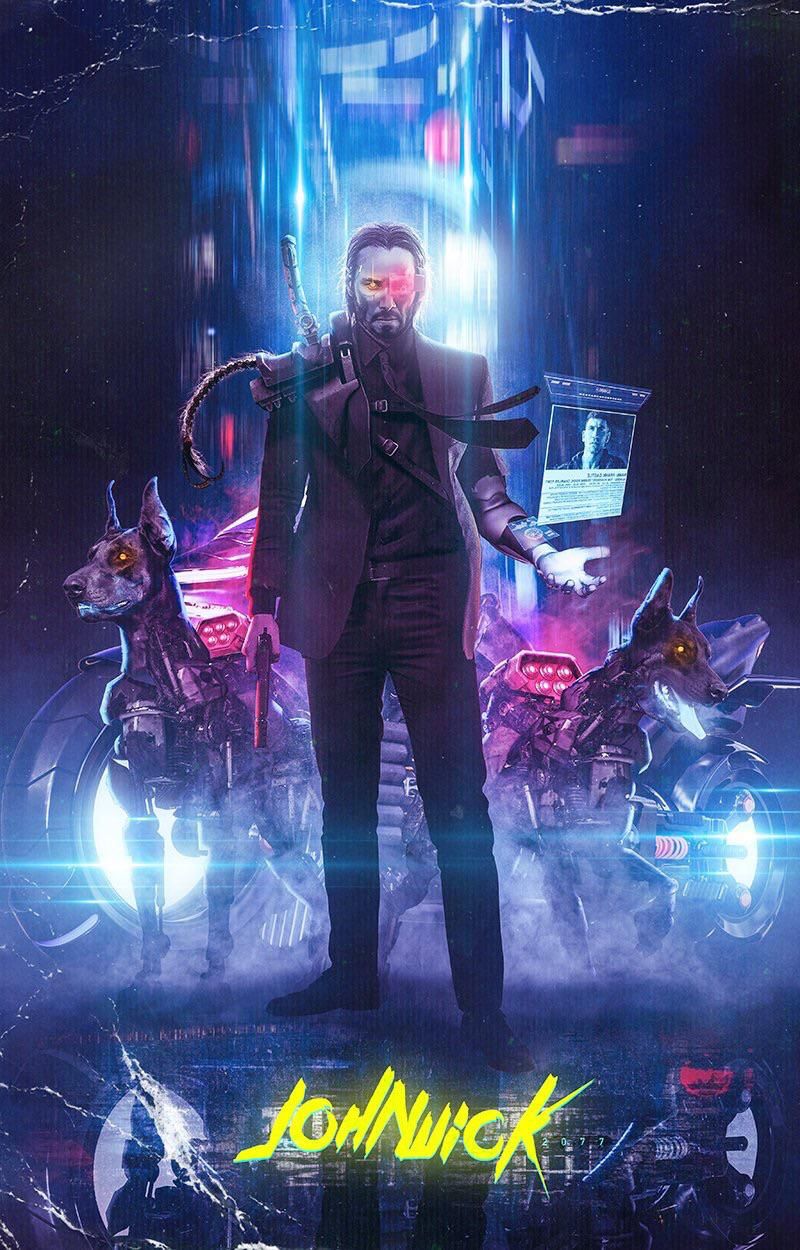 John Wick Cyberpunk Wallpapers