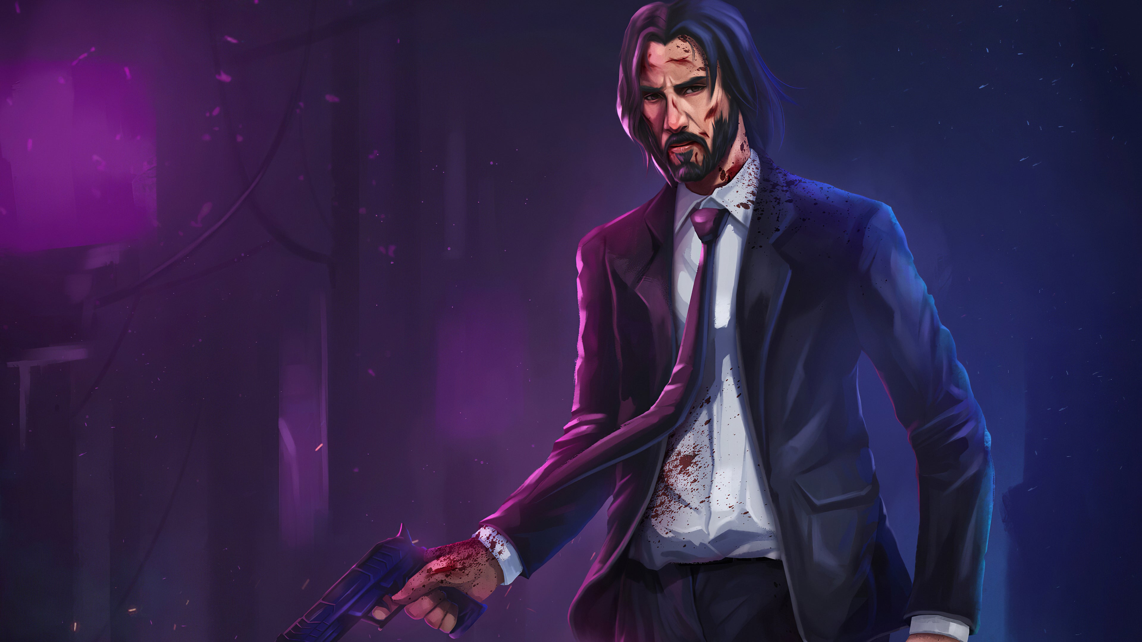 John Wick Cyberpunk Wallpapers