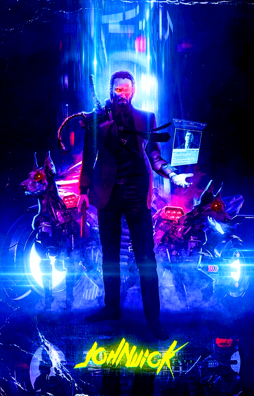 John Wick Cyberpunk Wallpapers