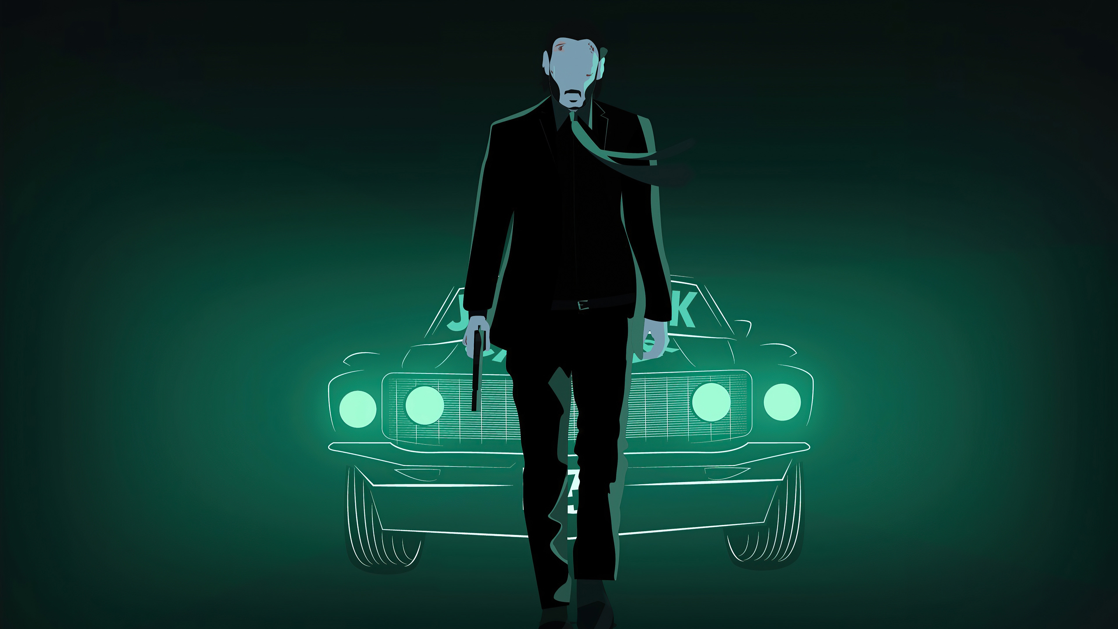 John Wick Mustang Wallpapers