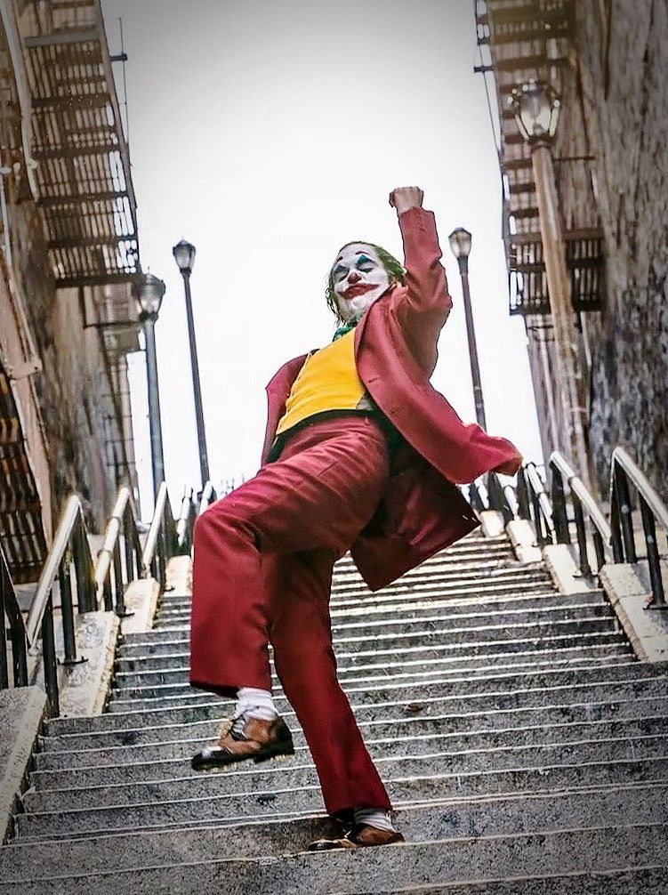 Joker Dancing On Stairs Wallpapers