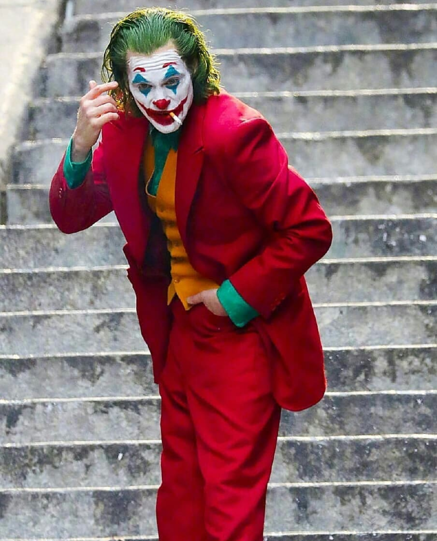 Joker Dancing On Stairs Wallpapers