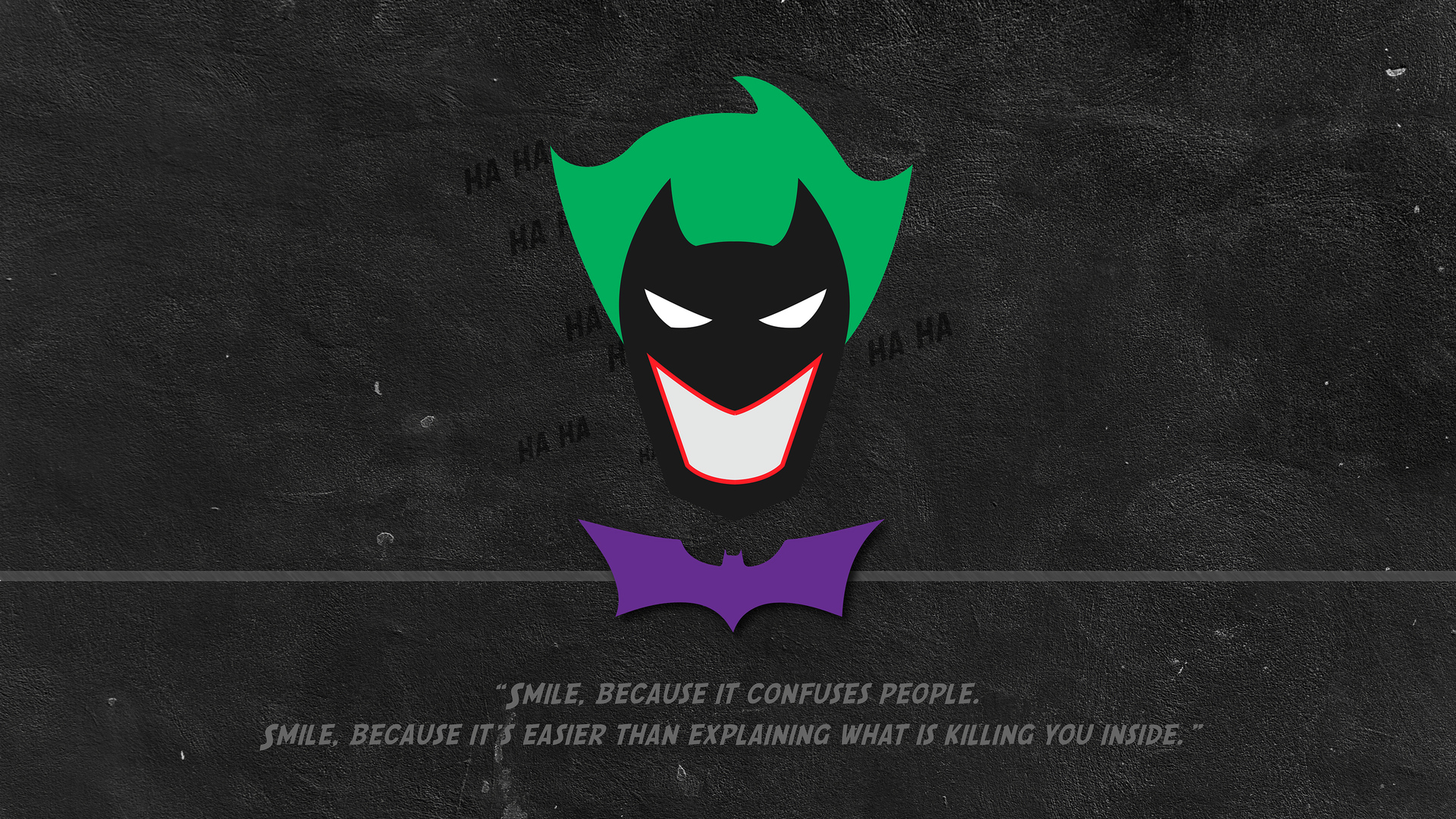 Joker Minimalist Smiling Wallpapers