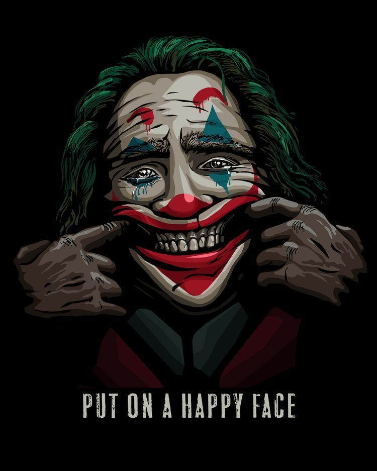 Joker Put On A Happy Face Wallpapers