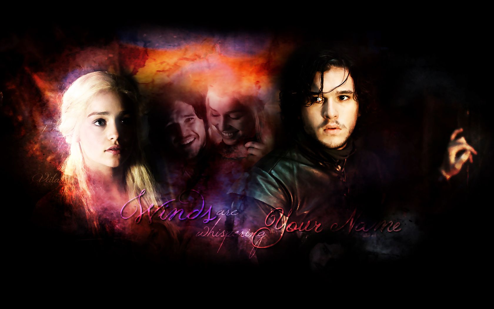 Jon Snow Daenerys Targaryen Last Scene Wallpapers