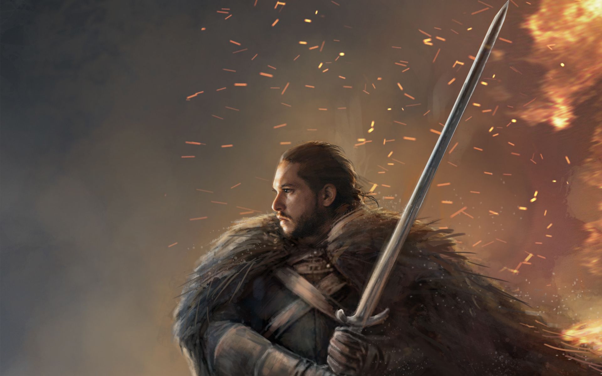 Jon Snow Game Of Thrones Minimalism Wallpapers