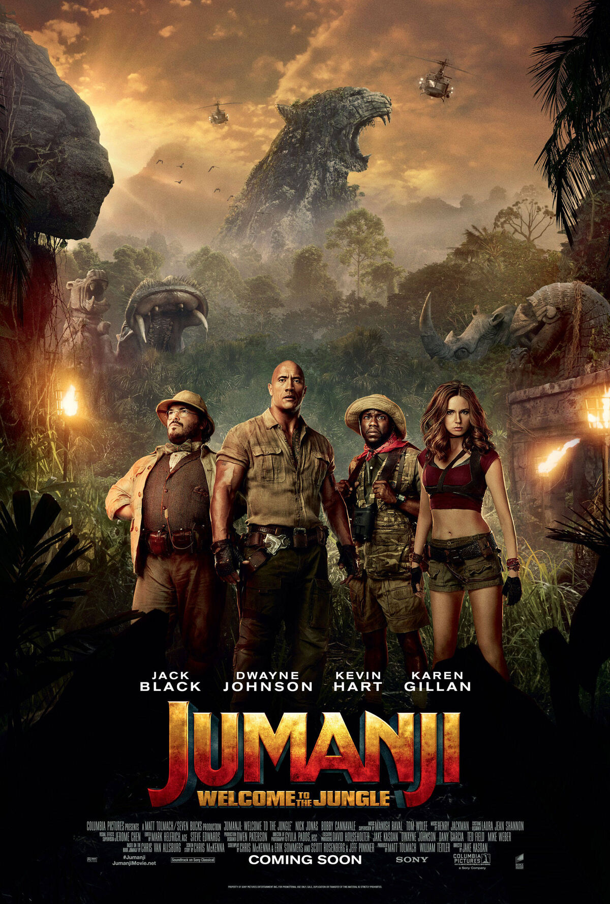 Jumanji Welcome To The Jungle Cast Wallpapers