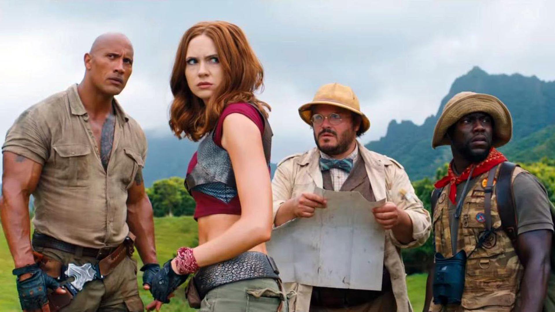 Jumanji Welcome To The Jungle Movie Cast Wallpapers