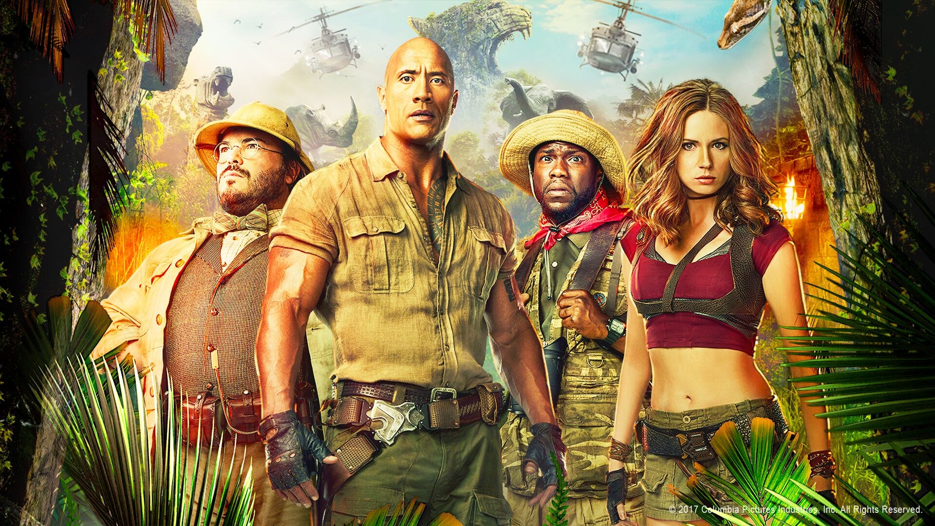 Jumanji Welcome To The Jungle Movie Poster 2017 Wallpapers