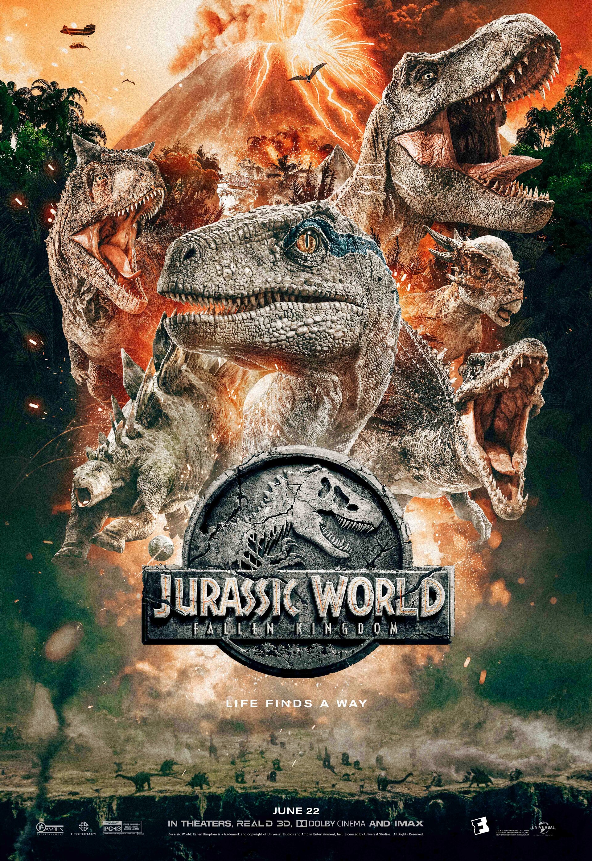 Jurassic World Fallen Kingdom Poster 2018 Wallpapers