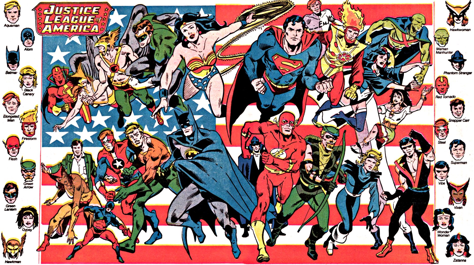 Justice League Members Art Wallpapers