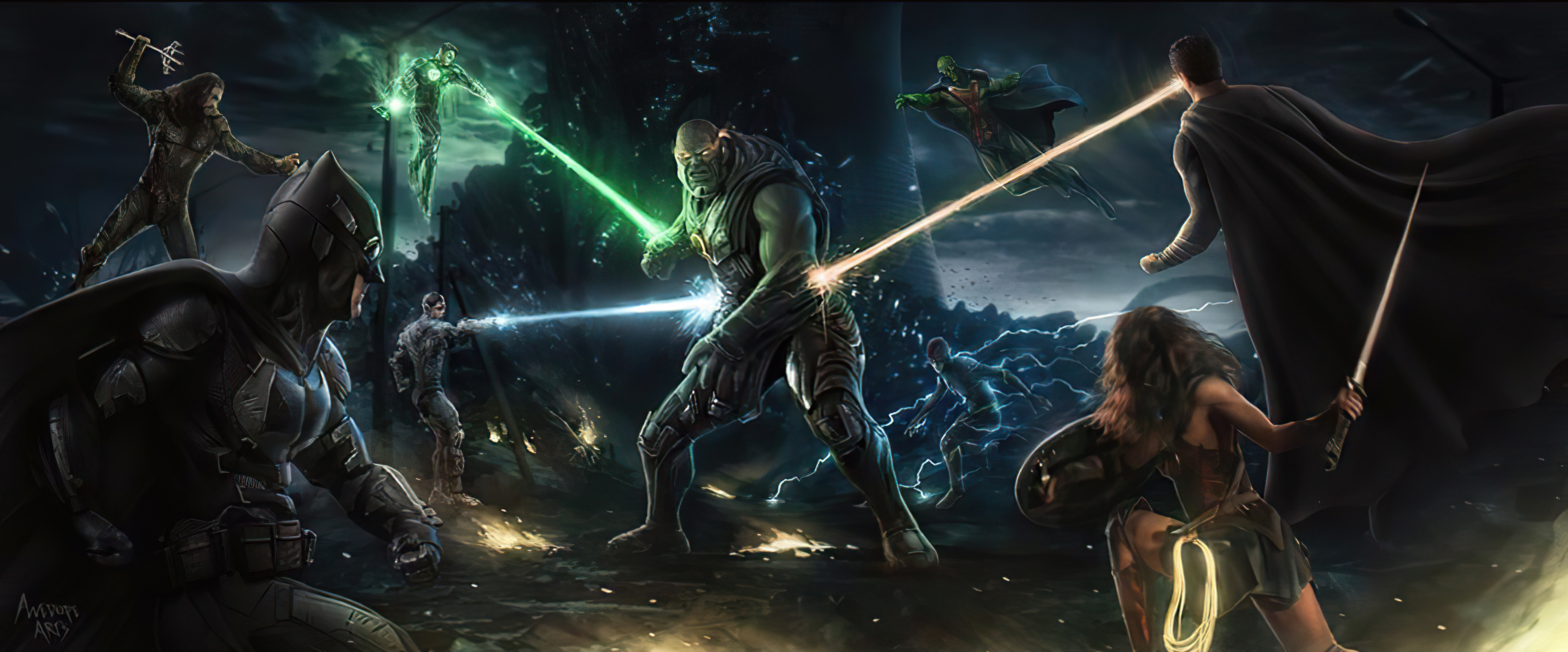 Justice League Vs Darkseid Fanart Wallpapers