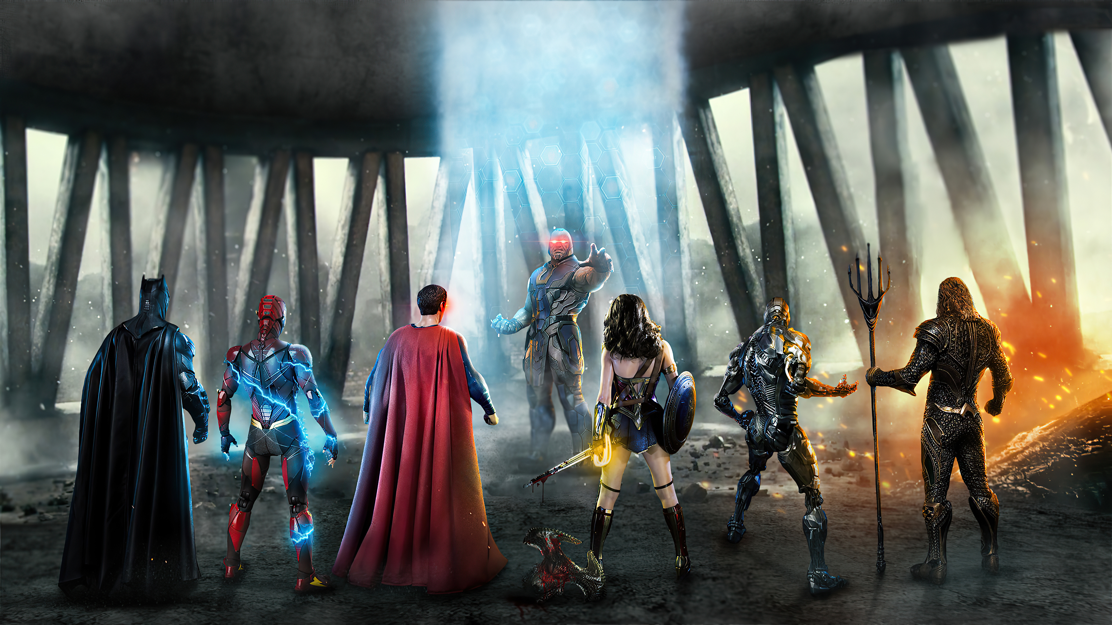 Justice League Vs Darkseid Poster Wallpapers