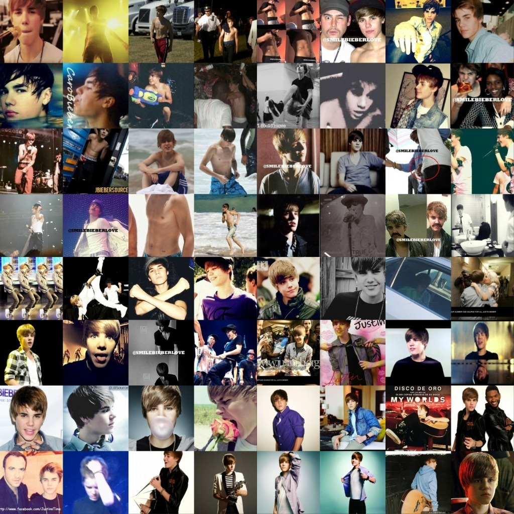 Justin Bieber Collage Wallpapers