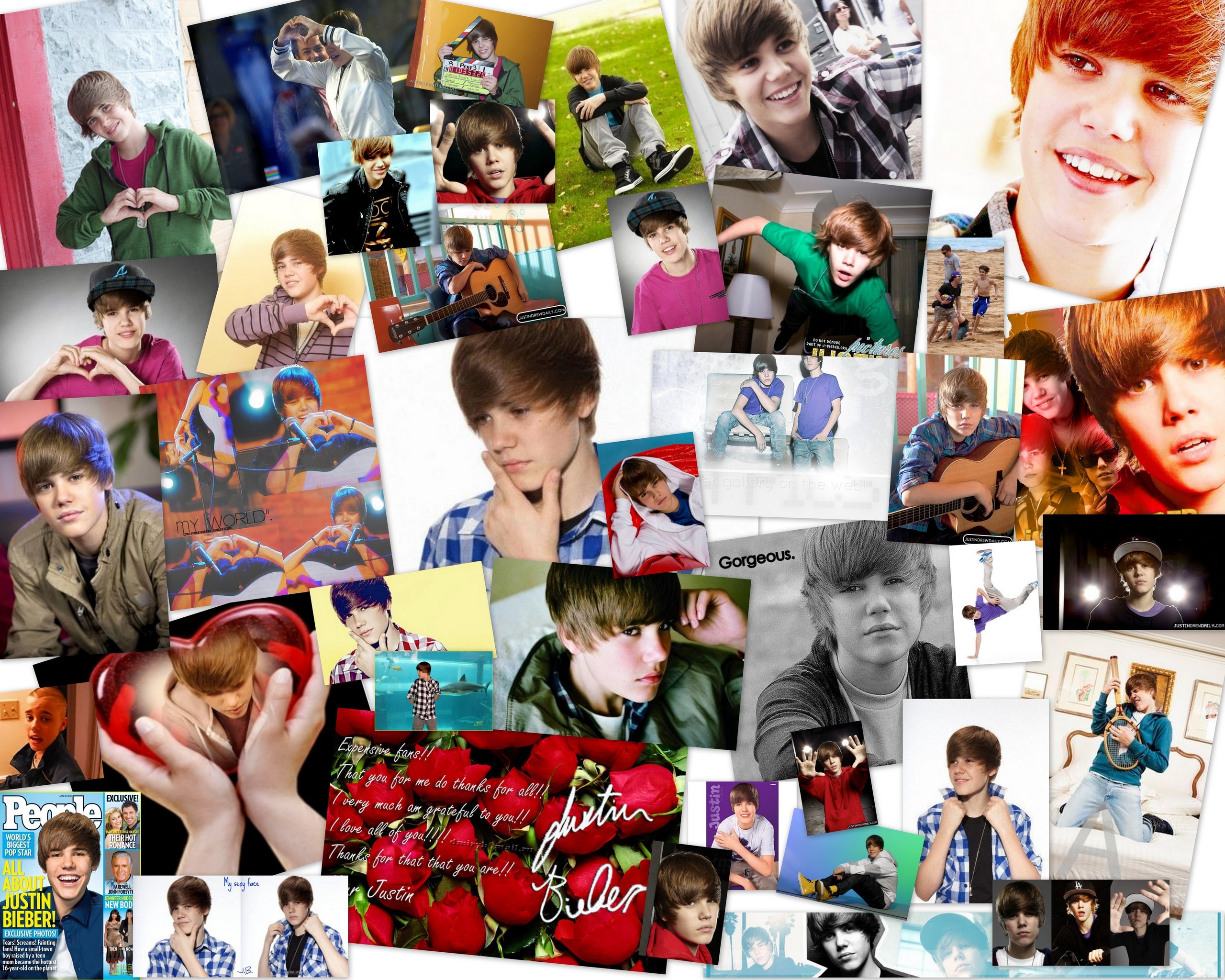 Justin Bieber Collage Wallpapers