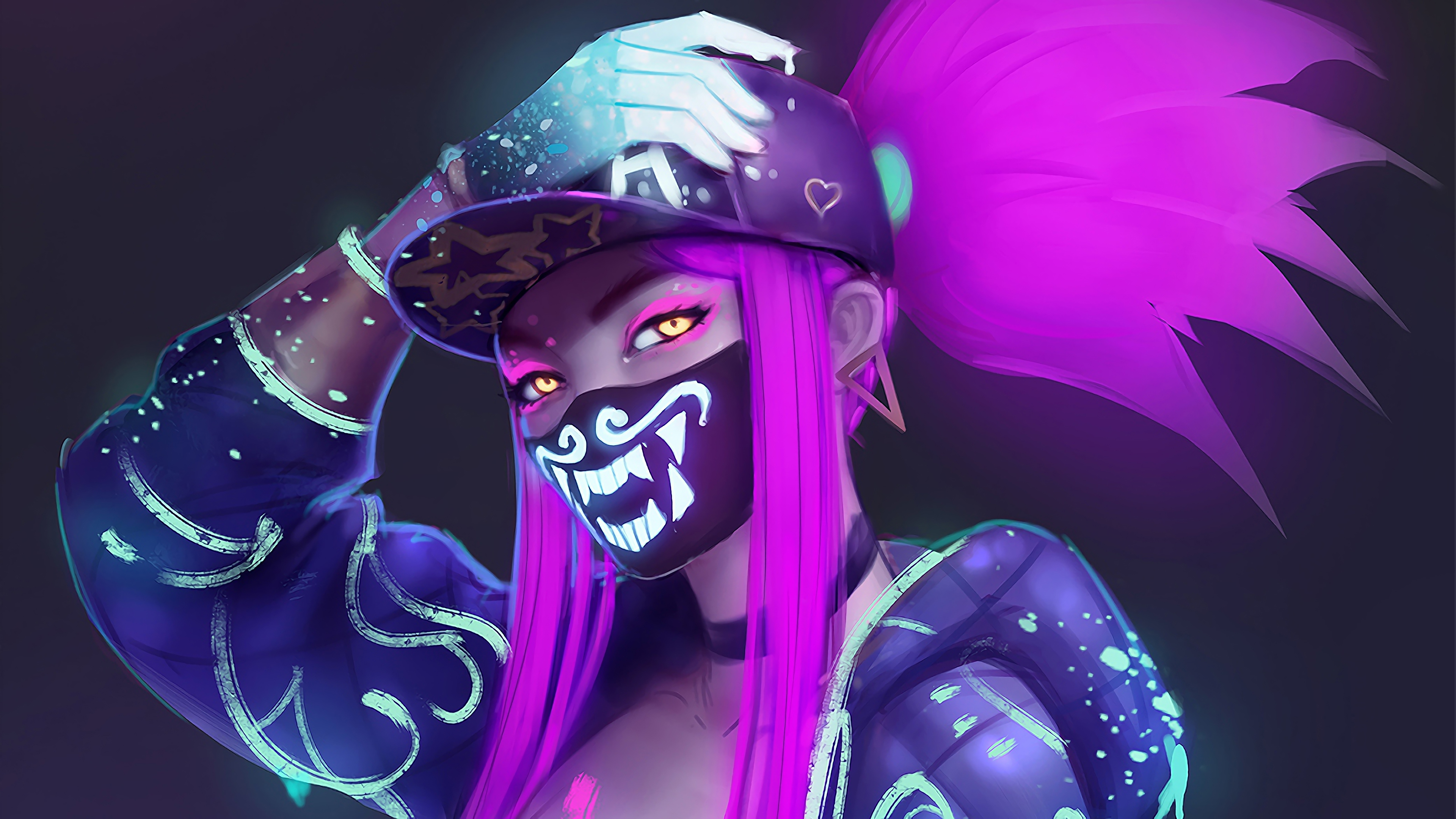 K/DA Akali Subway Tunnel 5K Wallpapers