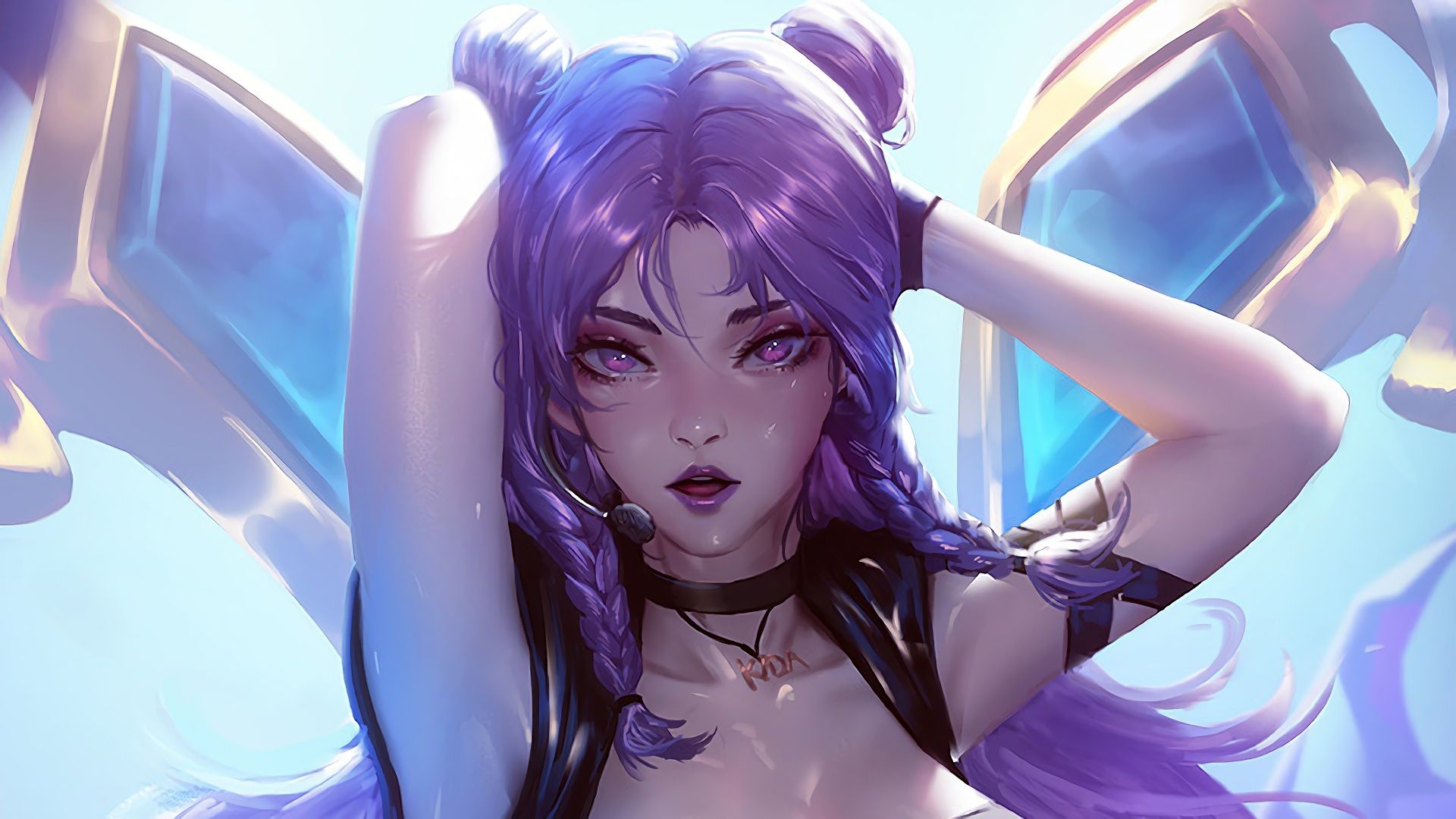 K/DA Kai'Sa Taillights LoL 5K Wallpapers