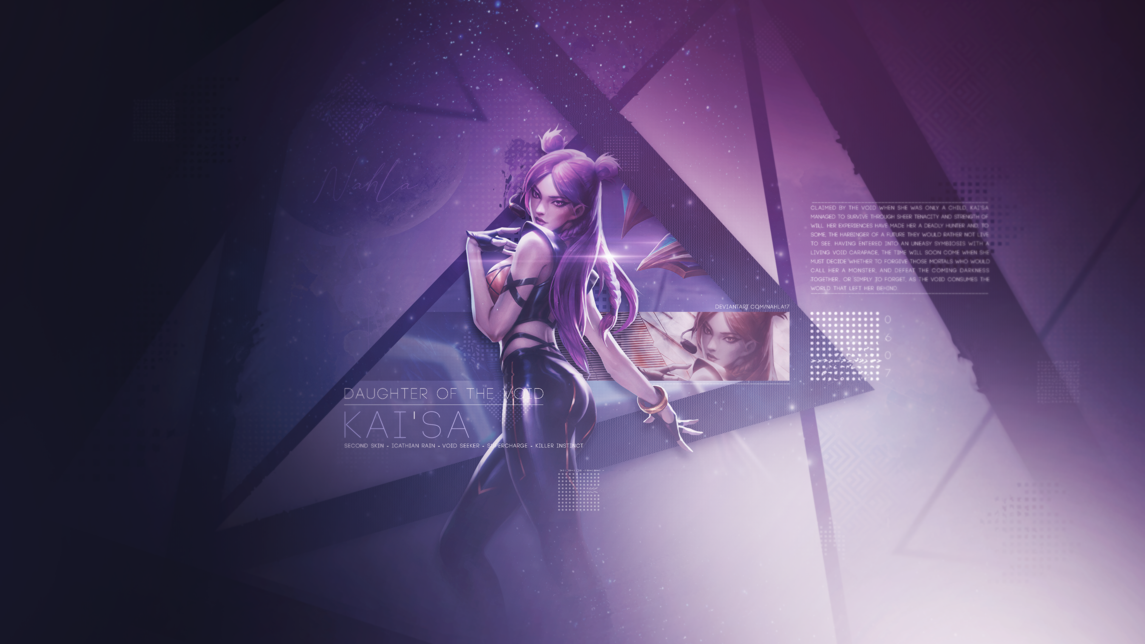 K/DA Kai'Sa Taillights LoL 5K Wallpapers