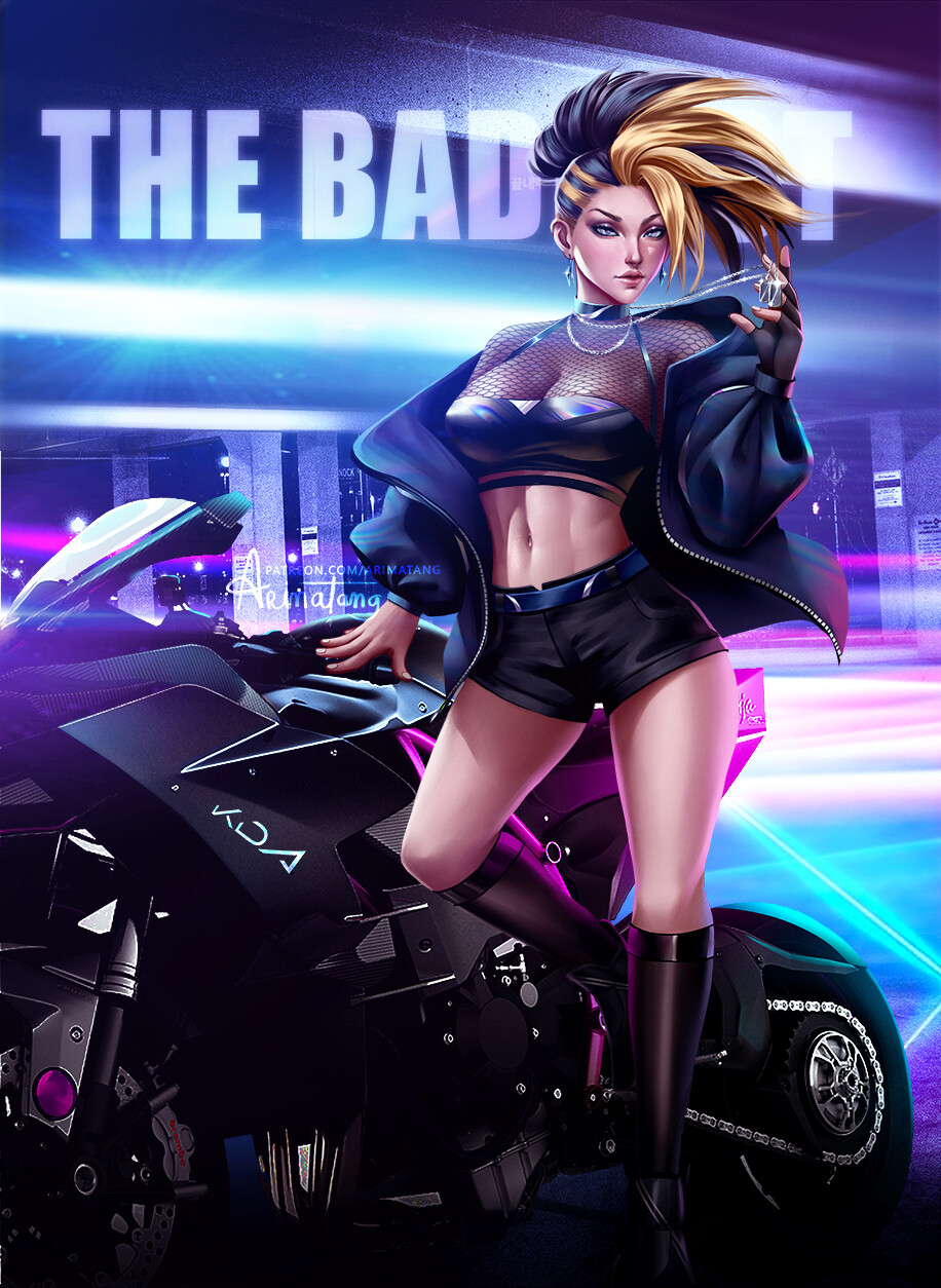 K/DA The Baddest Akali Wallpapers