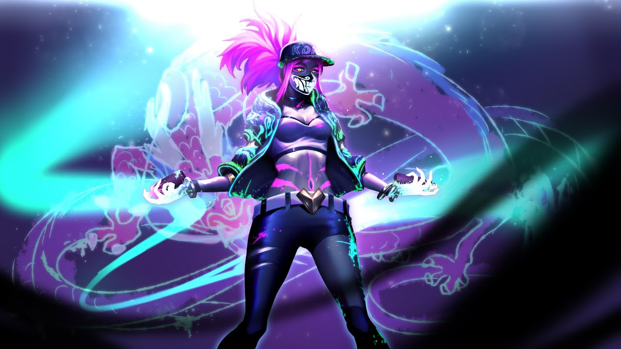 K/DA The Baddest Akali Wallpapers