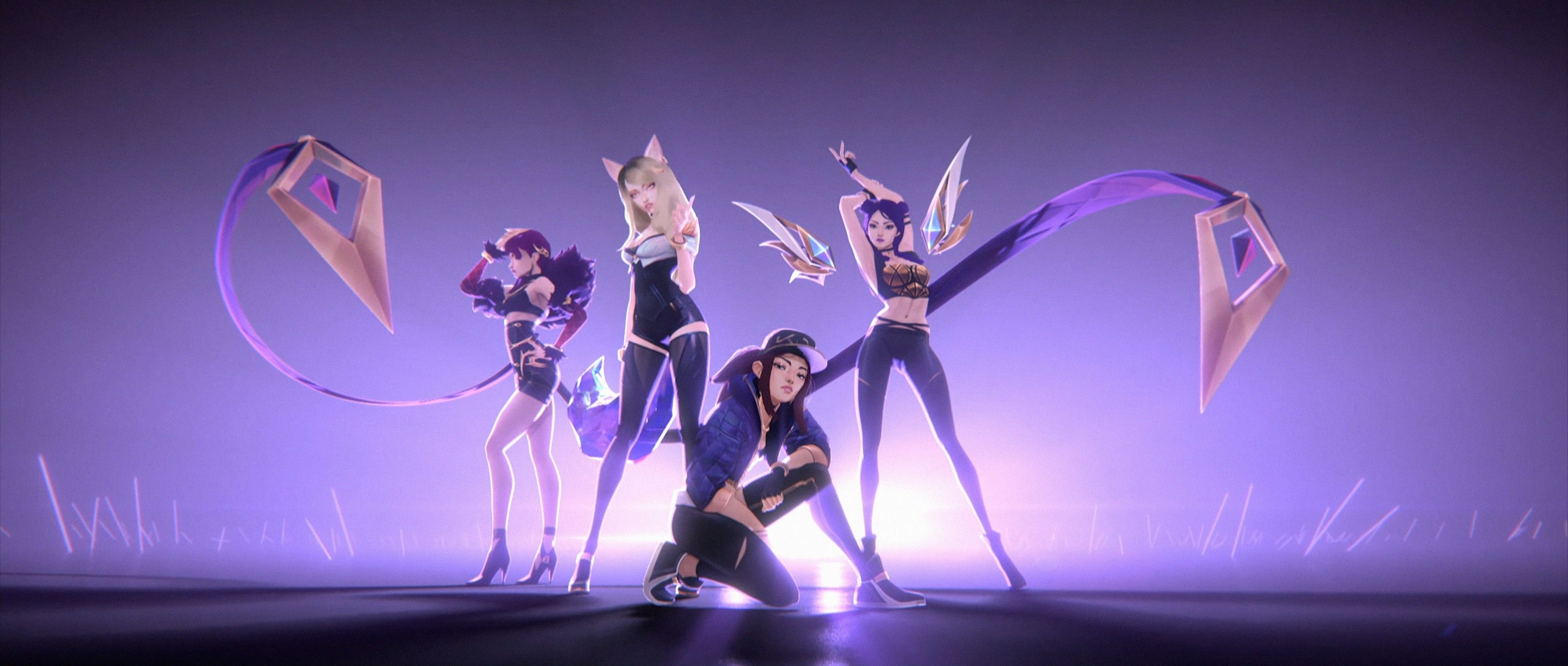 K-Pop League Of Legends  K/DA Girls 8K Wallpapers