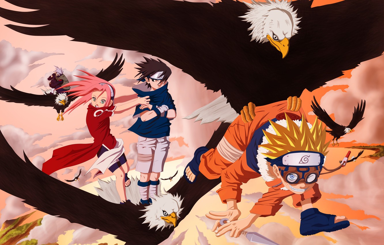 Kakashi Hatake Naruto Uzumaki Sakura Haruno Sasuke Uchiha Wallpapers