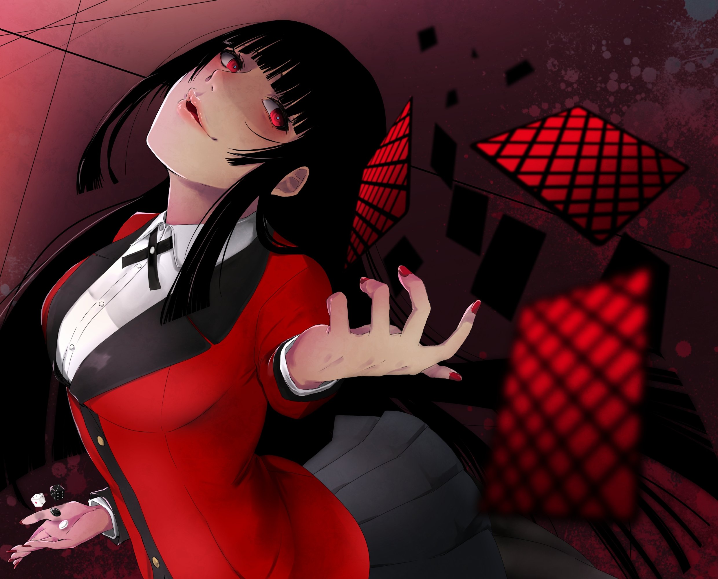 Kakegurui Jabami Yumeko Anime Girl Wallpapers