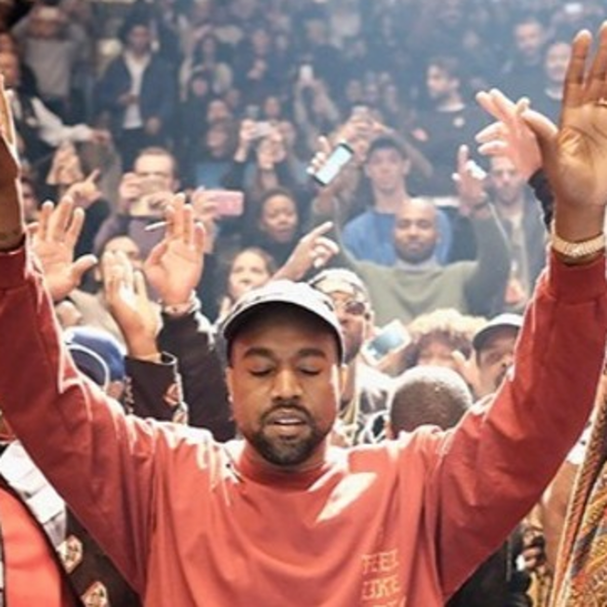 Kanye Hands Raised Wallpapers