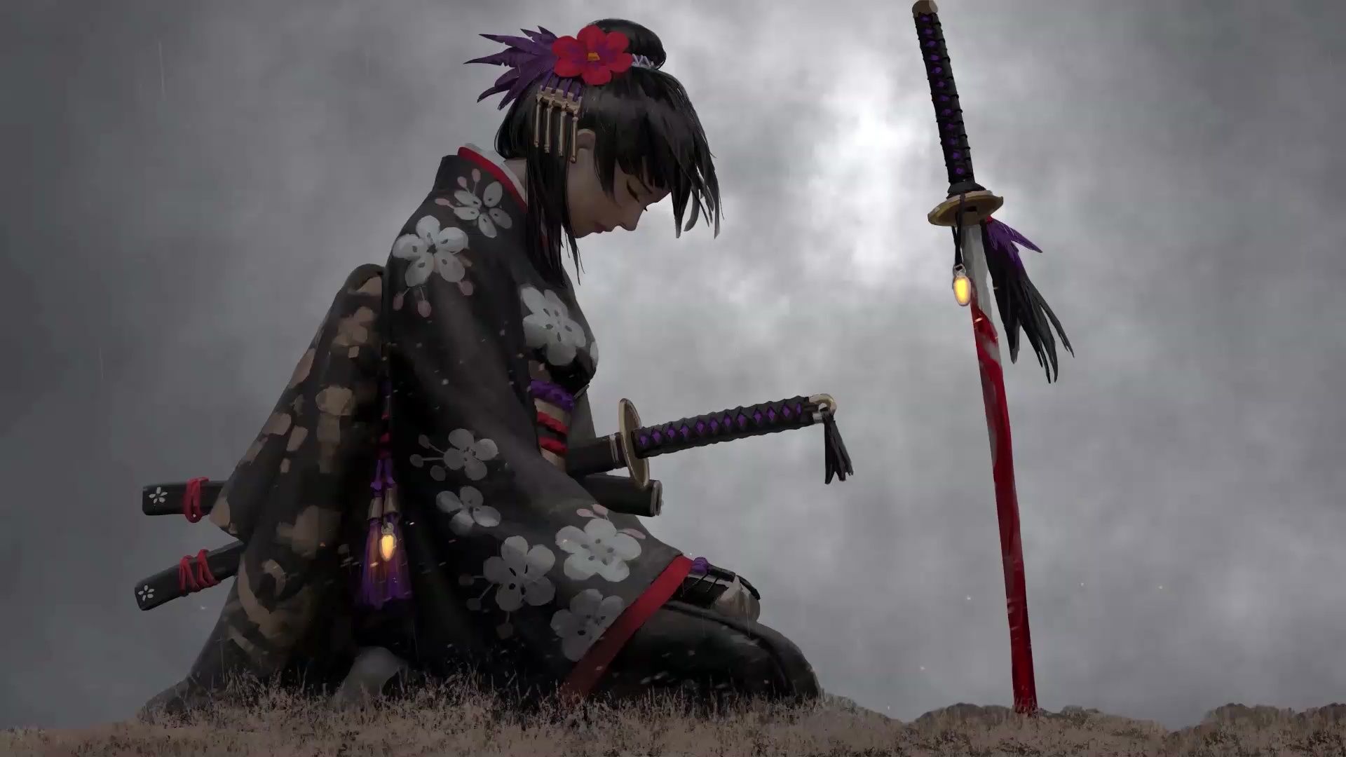 Katana Girl Wallpapers