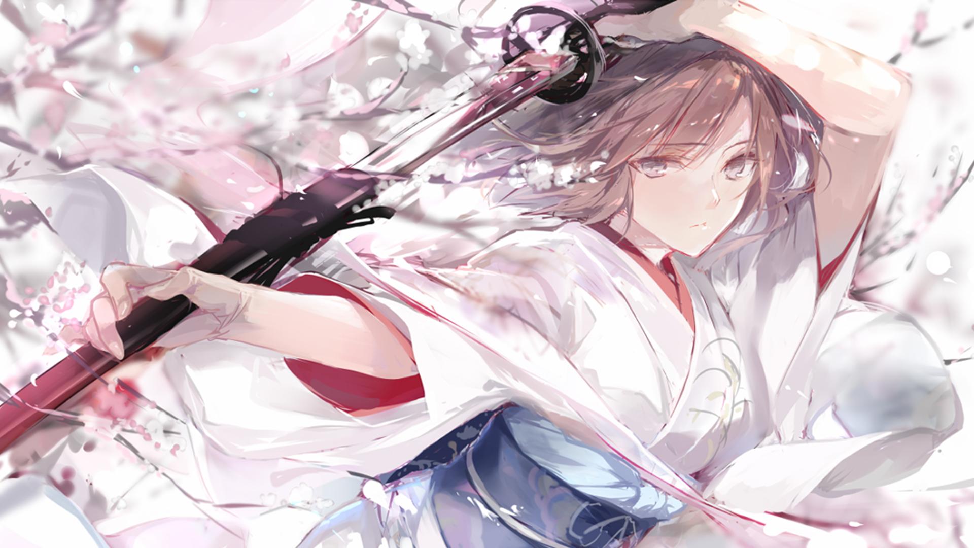 Katana Women Art Wallpapers