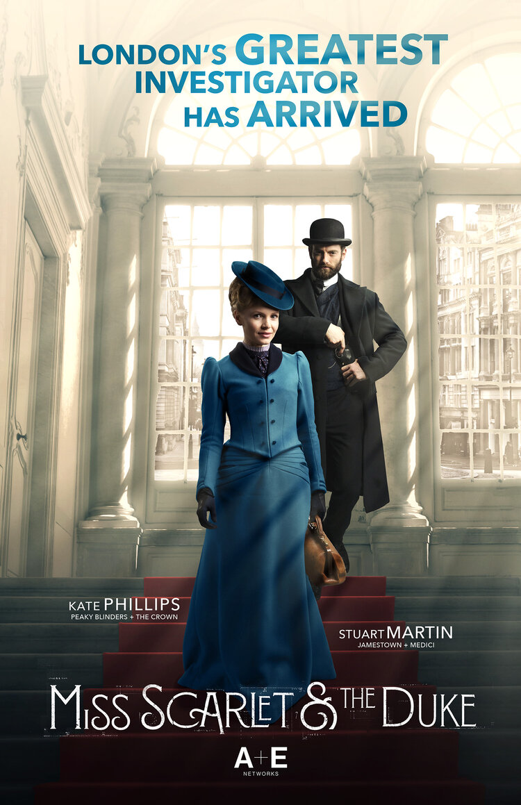 Kate Phillips In Miss Scarlet And The Duke Wallpapers